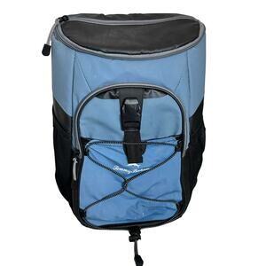 Tommy Bahama Cooler Backpack Blue Outdoors Beach Hiking Camping Travel Bag